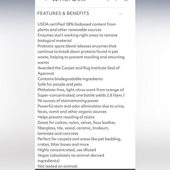 Norwex Per Stain and Odour Remover Concentrate NWT - Picture 7 of 10